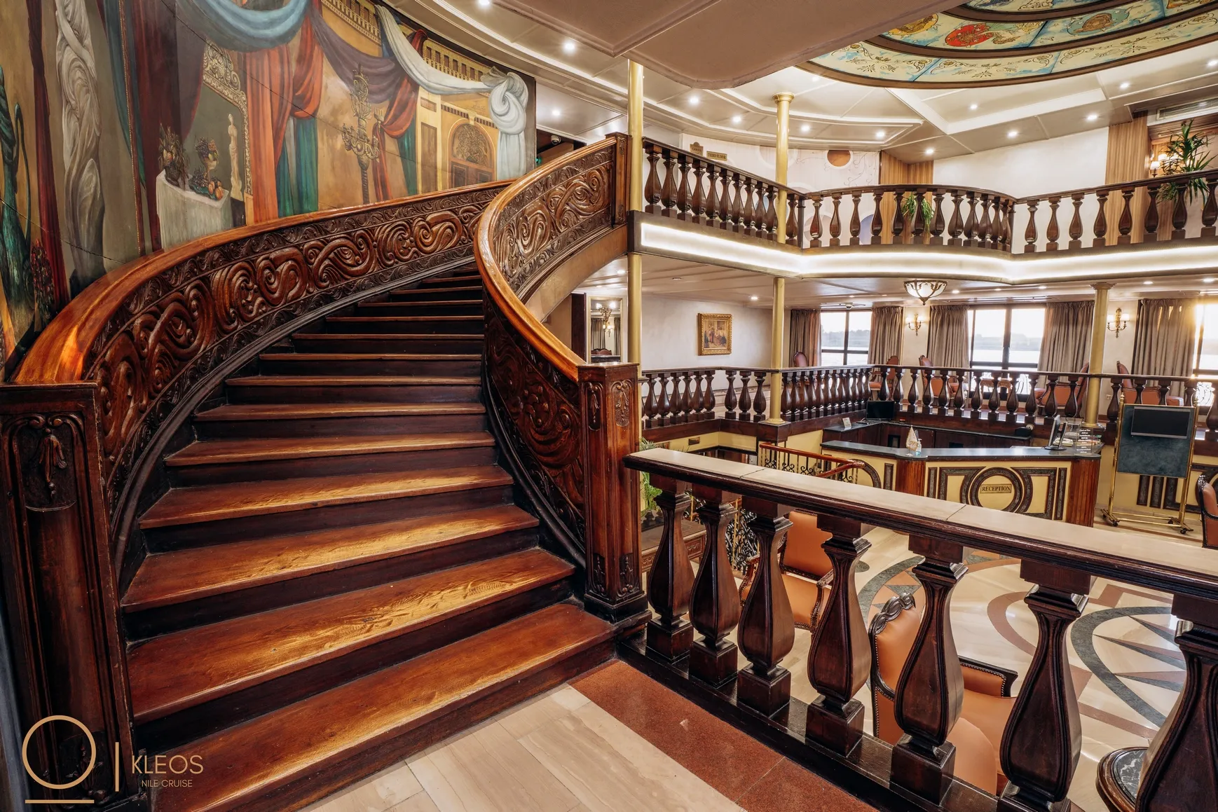 Lounge aboard the MS Kleos Nile Cruise Nile cruise